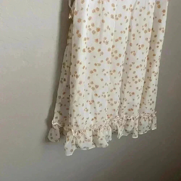 LUSH Printed Sleeveless Wrap Mini Dress Size Small - Picture 9 of 11